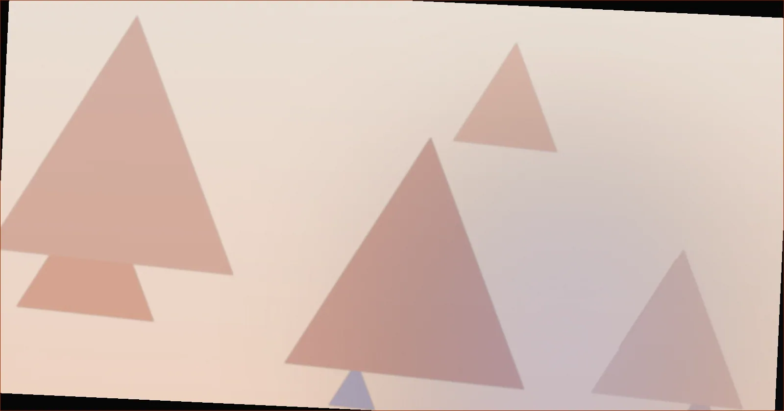 Warm orange prism pattern suggesting last light through a window
