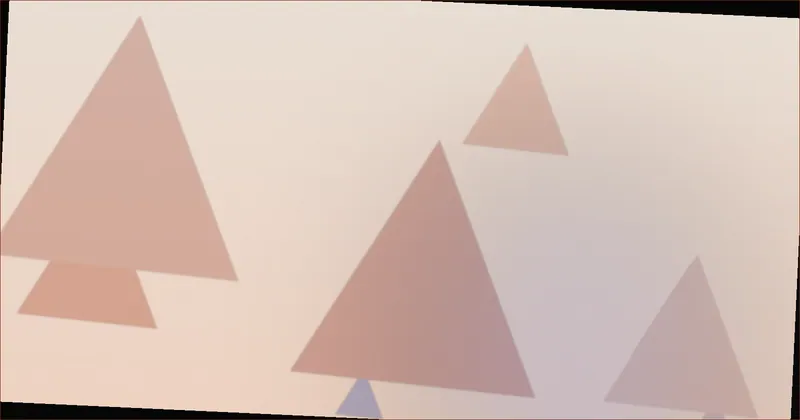 Warm orange prism pattern suggesting last light through a window