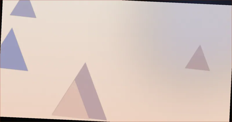 Warm orange prism pattern suggesting a beam of light on a blank page
